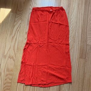 Elegant Orange Women's Skirt